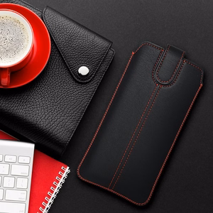 Slip-in phone case sleeve for iPhone 12 / 12 PRO / Samsung Xcover 5/ S21 5G/ NOTE/NOTE 2/NOTE 3 Ultra Slim M4 black