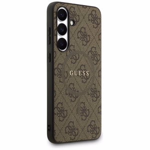 Guess case for Samsung Galaxy S25 FE  HC MAGSAFE PU 4G RING CLASSIC LOGO brown