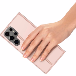 Dux Ducis SKIN PRO lompakkosuojakuori Samsung S25 Ultra ruusukulta