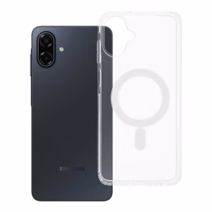 Suojakuori Samsung A07:lle Clear Mag Cover (MID) yhteensopiva MagSafen kanssa läpinäkyvä
