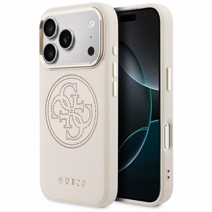 Guess Perforated 4G MagSafe Suojakuori iPhone 17 Pro:lle - Vaaleanpunainen