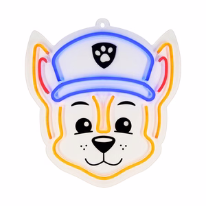 Riippuva neon LED Paw Patrol pleksilasilla - Chase OW-130346