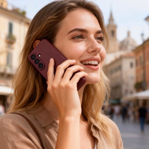 Tech-Protect Smart Lompakko Suojakuori Samsung Galaxy S26:lle burgundinpunainen