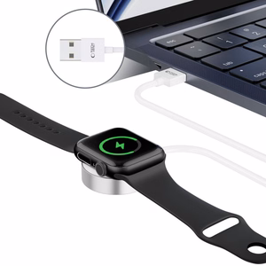 Tech-Protect UltraBoost magneettinen induktiivinen laturi USB-A -liittimellä Apple Watchille 1.2m - valkoinen
