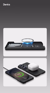 Benks Magnetic Armor Air Kevlar Case Metal Frame 600D (C.K.FL.SA.BK.J050) for Samsung Galaxy S26 Ultra black
