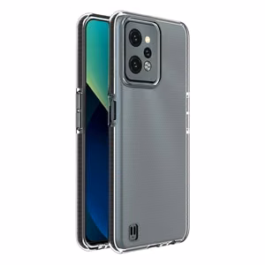 Spring Case tapauksessa Realme C31 silikoni kansi kehys musta