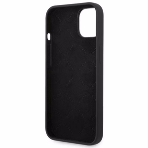 Guess GUHCP14MSLSMK iPhone 14 Plus 6.7 "musta / musta kova kotelo Silikoni Vintage Gold Logo