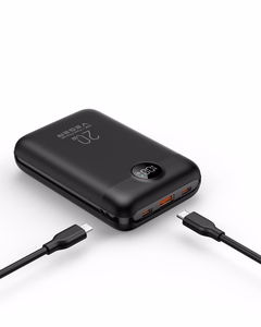 Veger S20 (W2081) -varavirtalähde PD QC3.0 2A 22,5W 20000 mAh, musta