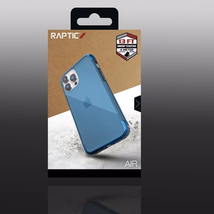 Raptic X-Doria Air kotelo iPhone 14 Pro panssaroitu kansi sininen