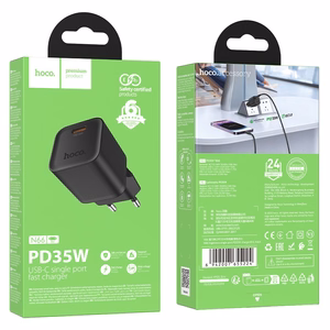 Laturi Hoco N66 35W GaN USB-C musta
