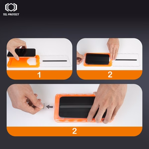 Tel Protect Dust-Free Easy Fit HD Titan karkaistu lasi Iphone 16 Pro Max -puhelimelle musta