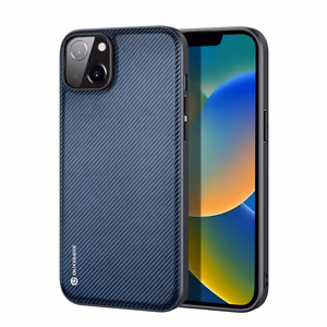 Dux Ducis Fino kotelo kansi iPhone 14 Plus sininen nylon