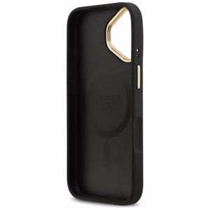 GUESS Suojakuori IPHONE 17 MagSafe GUHMP17SPSAMSECK (PU W/ Peony Hot Stamp) musta