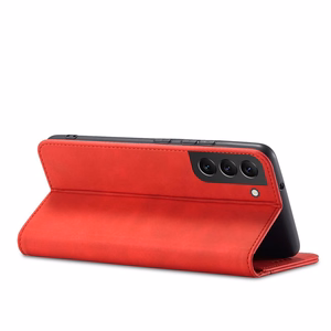 Magnet Fancy Suojakuori Samsung Galaxy S23+:lle lompakkokotelo jalustalla punainen