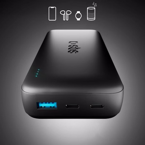 SBS Infinity Power Bank 20000mAh 10W LiFePo₄ USB-A USB-C - musta