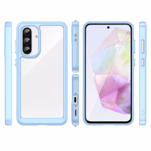 Outer Space Case for Samsung Galaxy A56 Cover with Flexible Frame - Blue