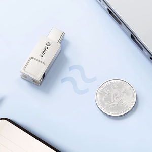 Orico U301 USB flash drive, 128 GB, USB-A/USB-C, USB 3.2 Gen 1, silver