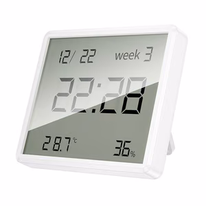 Hoco HX41 Electronic Clock with Hygrothermometer white