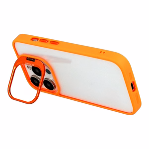 Tel Protect Kickstand Suojakuori + kameran lasi (linssi) iPhone 11 Pro Max:lle oranssi