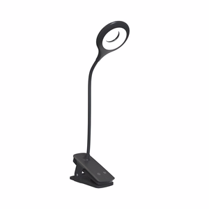 Mini Wozinsky langaton LED-lukuvalo klipsillä + USB-C kaapeli - musta