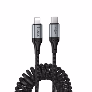 Hoco X121 kaapeli USB C - Lightning PD 2,4A 1,5 m musta