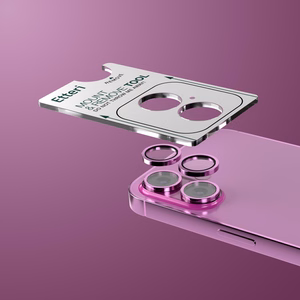 Etteri camera lens protector for iPhone 16 / 16 Plus rose pink