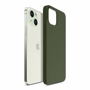 3mk Hardy Silicone MagCase Suojakuori iPhone 15 Plus:lle - vihreä