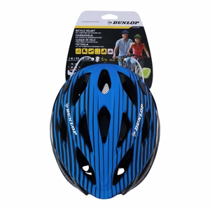 Dunlop säädettävä MTB-pyöräilykypärä, koko M, 55–58 cm, sininen ja musta