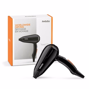 BaByliss Travel Dry 2000 5344E – hiustenkuivain, 2000 W, musta