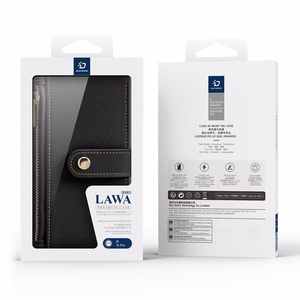 Dux Ducis Lawa Nahkainen Suojakuori iPhone 15 Pro:lle - musta