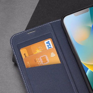 Dux Ducis Skin X2 kotelo iPhone 14 Plus kotelo magneettiläpällä sininen