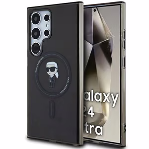 Karl Lagerfeld IML Ikonik MagSafe Suojakuori Samsung Galaxy S24 Ultralle - musta