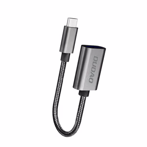 Dudao L15T OTG Adapter USB-C - USB-A - Gray