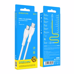 Borofone Cable BX51 Triumph - Type C to Lightning - 2,4A 1 metre white