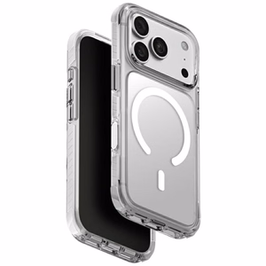 Uniq Combat Magclick Charging -suojakuori iPhone 18 Pro / 17 Pro – valkoinen