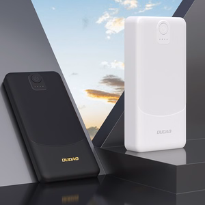 Dudao K10 10000mAh 2.4A varavirtalähde, 2 × USB-A-liitäntää – valkoinen