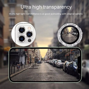 Tempered Glass HARD DIAMOND for camera (LENS) for Samsung Galaxy S24 Plus silver (lens 3 pieces)