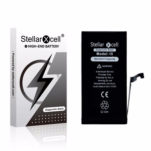 StellarXcell Diagnostic -akku Apple iPhone 15 -puhelimeen, 3349 mAh (vakiokapasiteetti + laadukas BMS-kopio)
