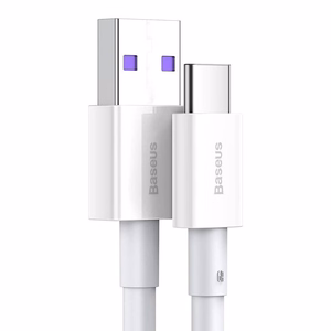 USB-kaapeli Baseus Superior USB - Type-C 66W 2,0m valkoinen CATYS-A02