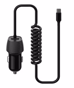Car charger Platinet (PLCRSC) with Type-C cable (1xUSB 3.4A) black