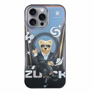 Zuck Bear Berlin Boss iPhone 16 Pro Max Suojakuori Eins Suave