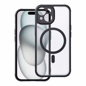 Case for iPhone 15 Full Matte Mag Cover compatible with MagSafe black