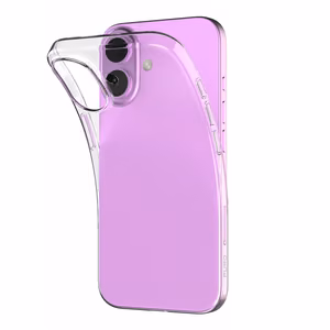 Puro 03 Nude Silikoninen Suojakuori iPhone 16 Plusalle - läpinäkyvä