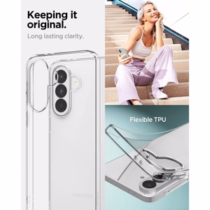 Spigen Liquid Crystal -suojakuori Samsung Galaxy A37 5G:lle crystal clear