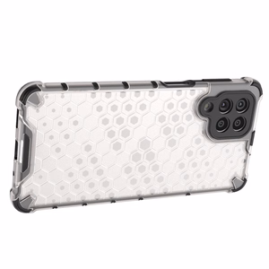 Honeycomb tapauksessa panssaroitu kansi geelirunko Samsung Galaxy M53 5G musta musta