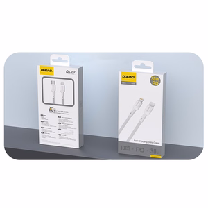 Dudao L9X 30W USB-C - Lightning Kaapeli 1m - Valkoinen