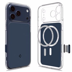 Spigen Thin Fit MagSafe Suojakuori iPhone 17 Pro Max:lle - Läpinäkyvä Laivastonsininen