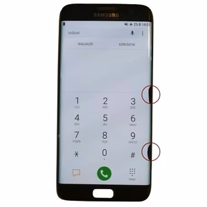 LCD Näyttö yhteensopiva Samsung G935 S7 Edge musta (Uudistettu: Telemax) (Vioilla 78)