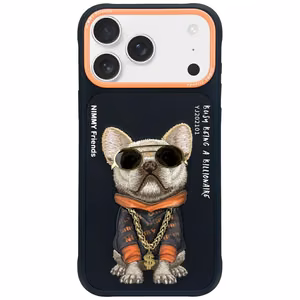 NIMMY GLASSES COOL DOG -suojakuori iPhone 17 Pro:lle musta