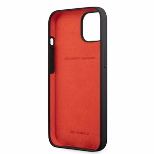Ferrari FESSIHCP13SBK iPhone 13 mini 5.4" musta/musta kovakotelo Silikoni
